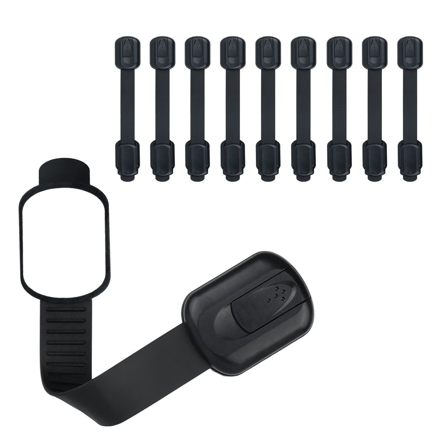CUTESAFETY Child Safety Locks Black (10 Pack)