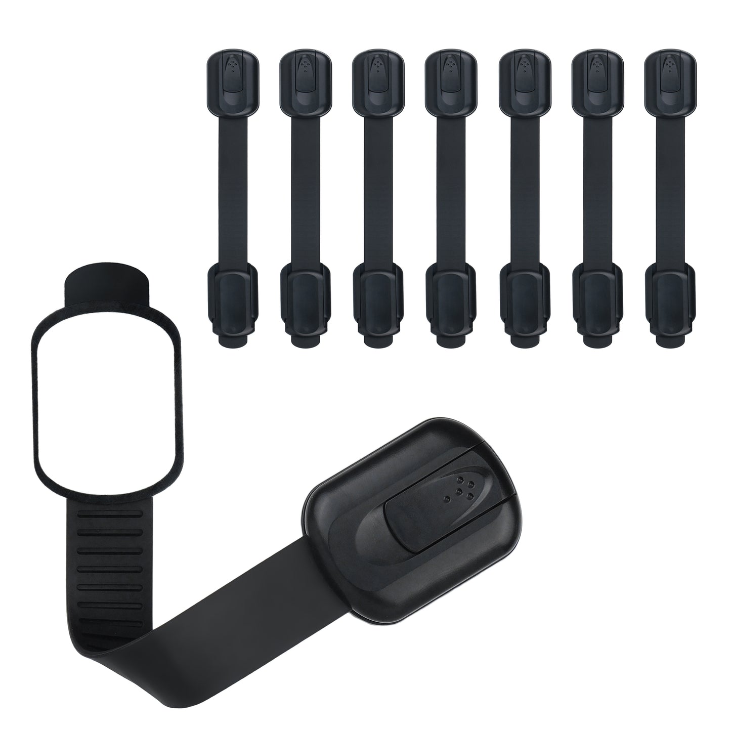 CUTESAFETY Child Safety Locks Black (8 Pack)