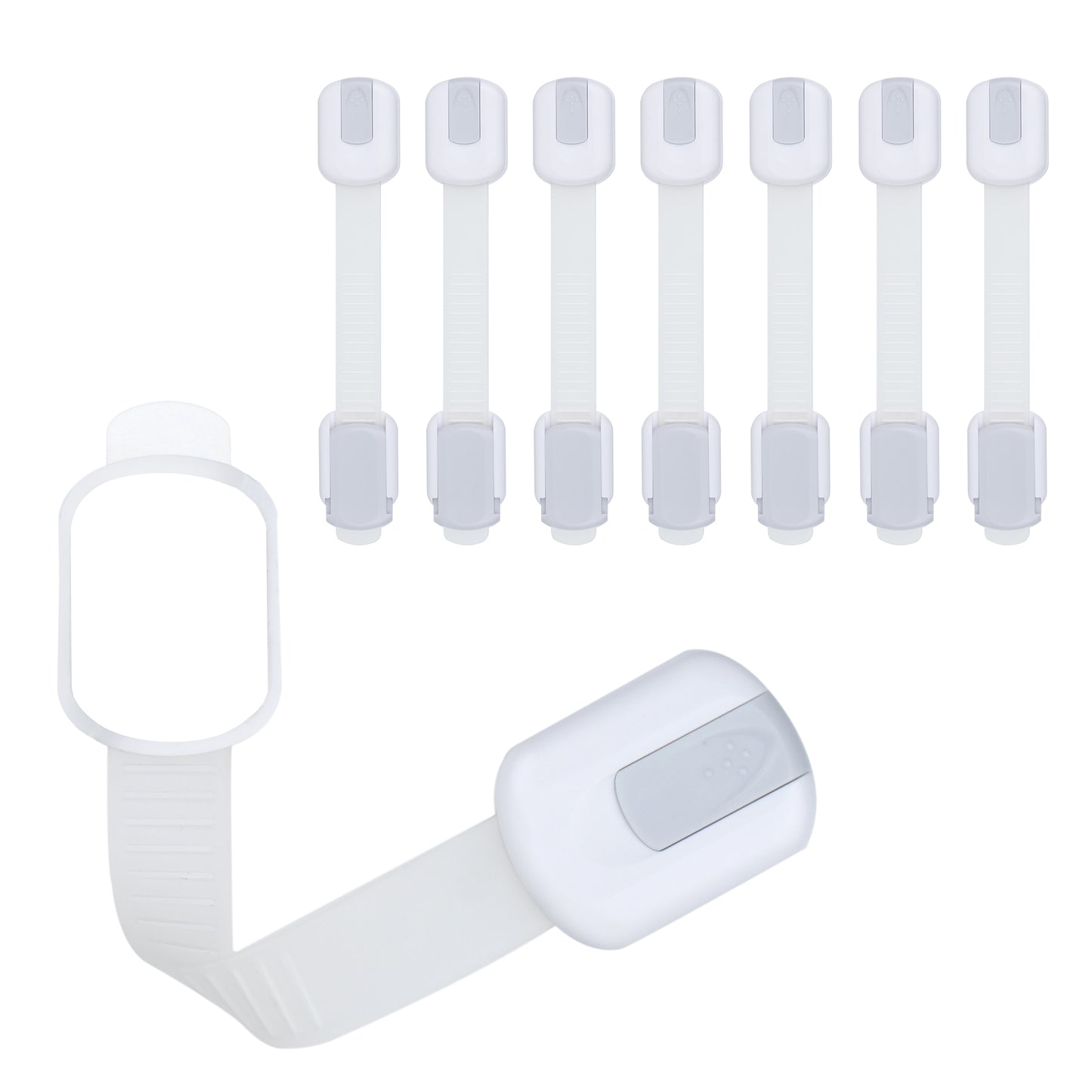 CUTESAFETY Child Safety Locks Gray (8 Pack)