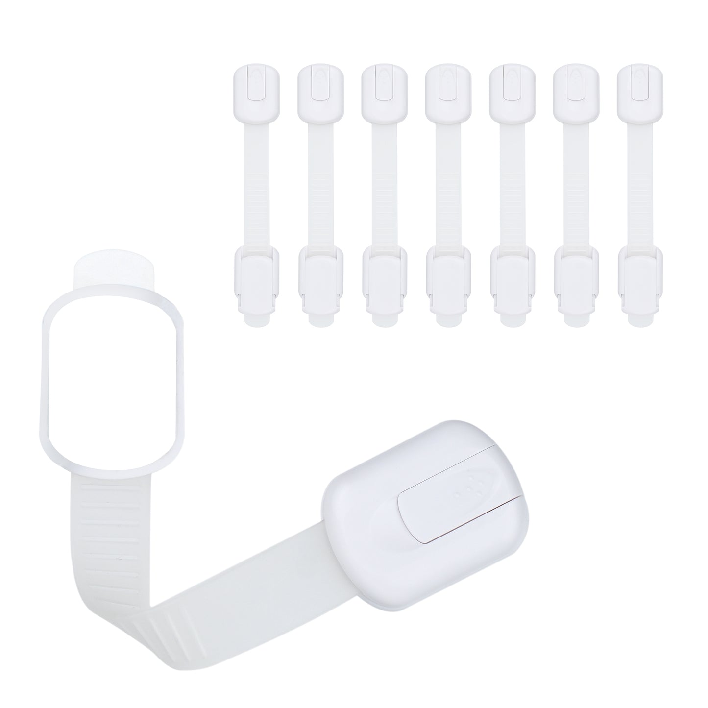 CUTESAFETY Child Safety Locks White (8 Pack)