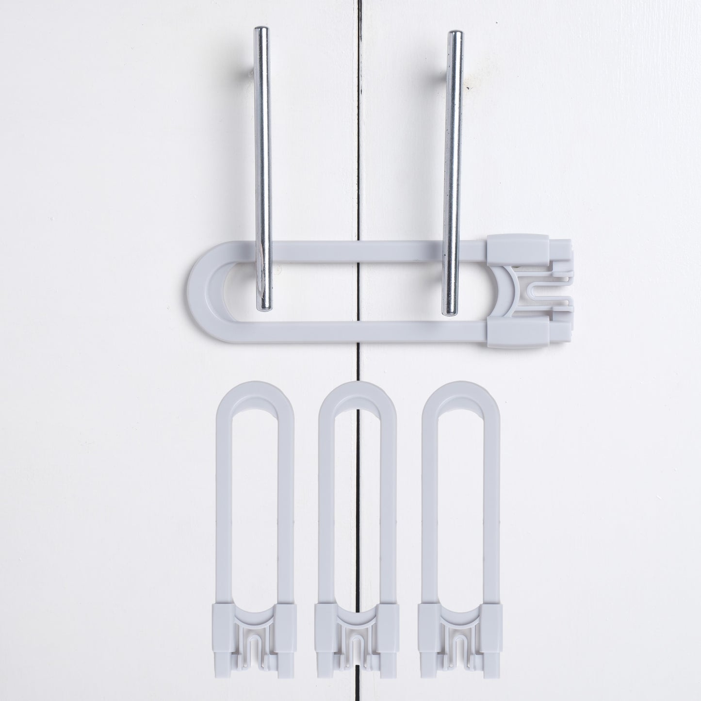 CUTESAFETY Sliding Cabinet Locks Gray (4 Pack)