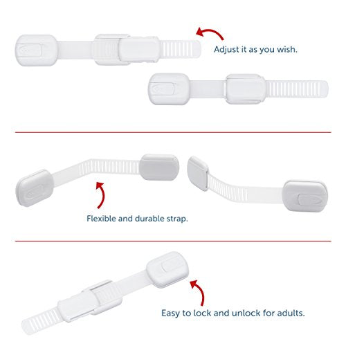 CUTESAFETY Child Safety Locks Grey (6 Pack)