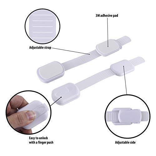 CUTESAFETY Child Safety Locks Grey (6 Pack)