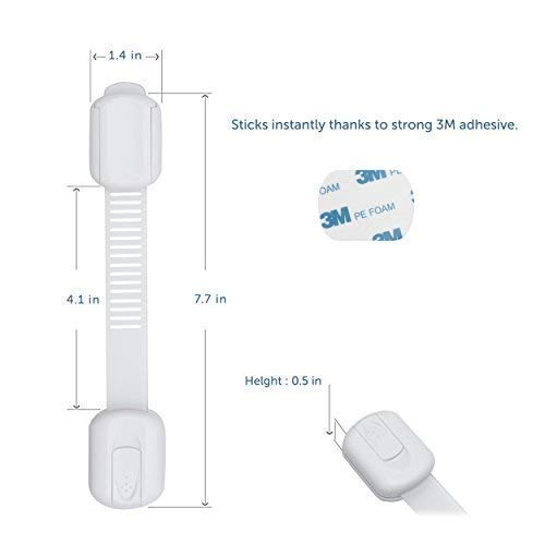 CUTESAFETY Child Safety Locks Grey (6 Pack)