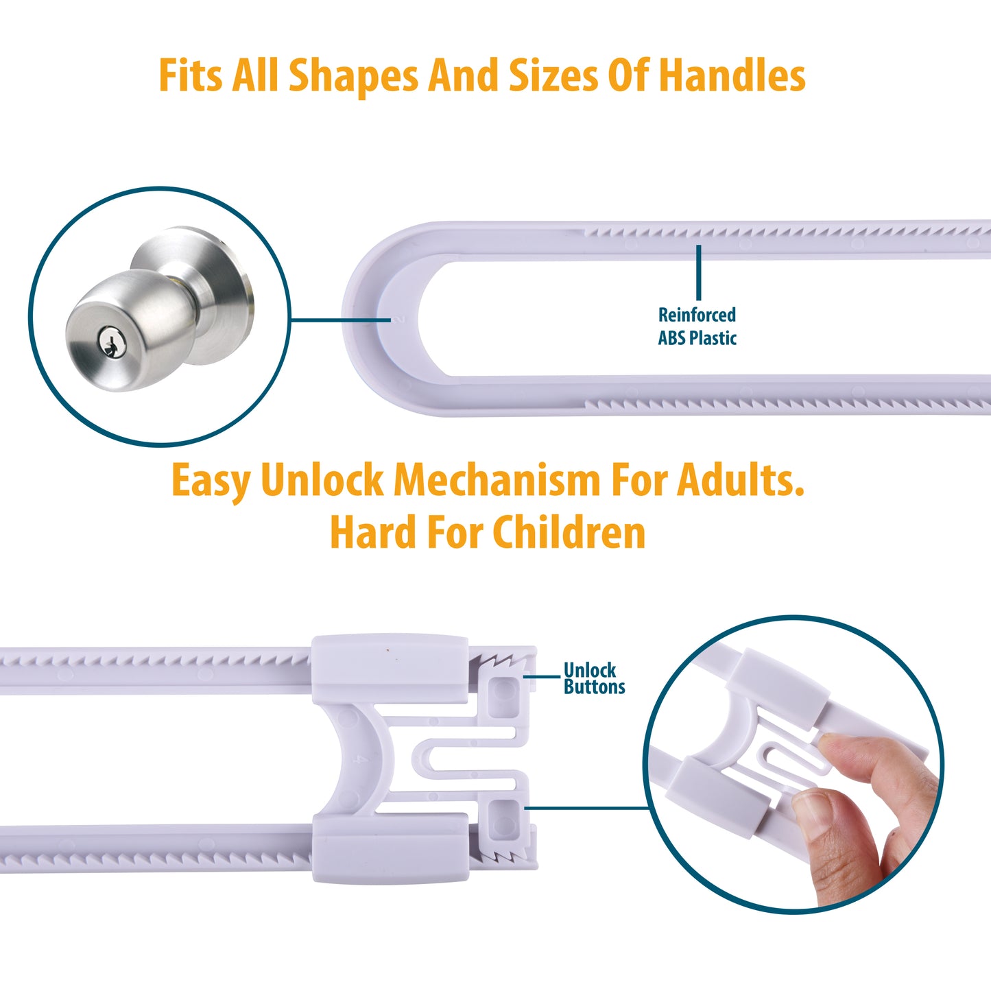 CUTESAFETY Sliding Cabinet Locks Gray (2 Pack)