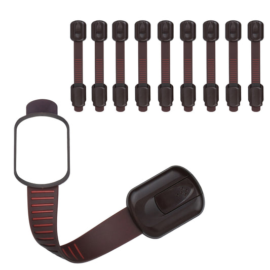 CUTESAFETY Child Safety Locks Brown (10 Pack)