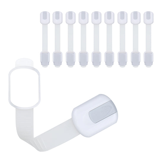 CUTESAFETY Child Safety Locks Gray (10 Pack)