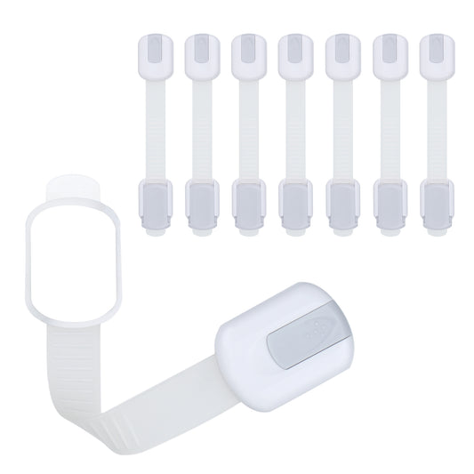 CUTESAFETY Child Safety Locks Gray (8 Pack)
