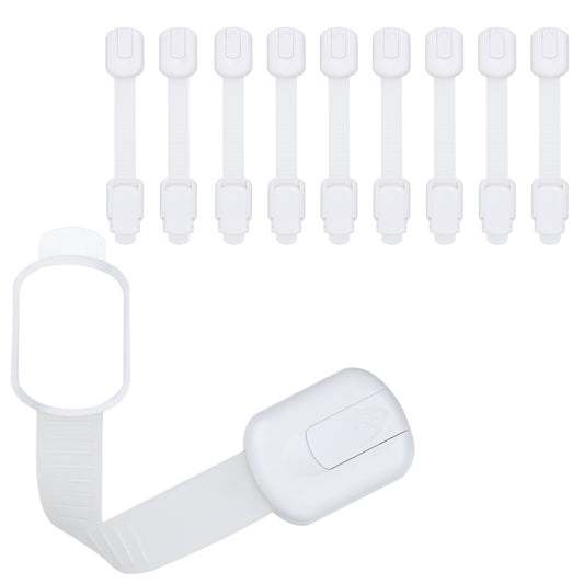 CUTESAFETY Child Safety Locks White (10 Pack)