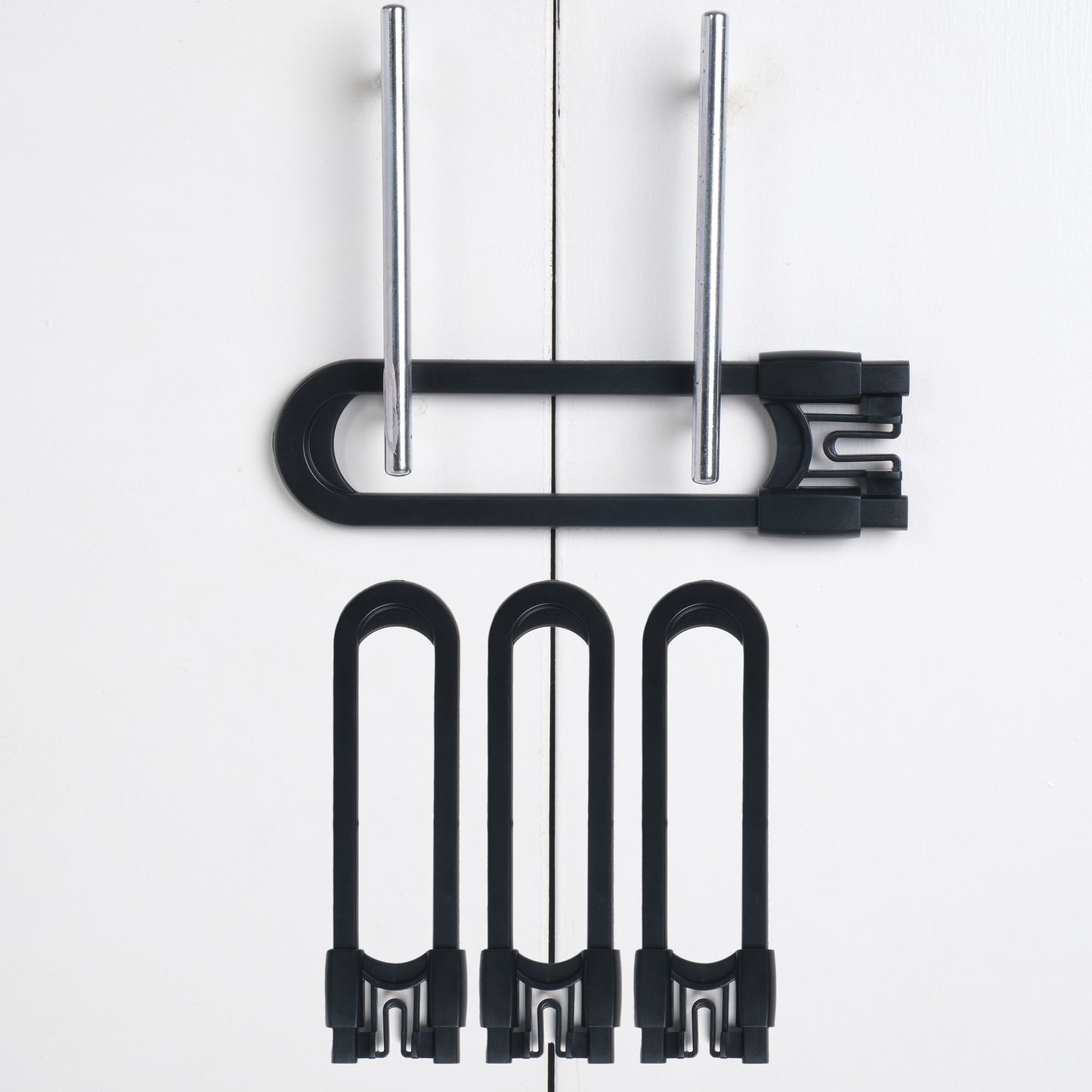 CUTESAFETY Sliding Cabinet Locks Black (4 Pack)