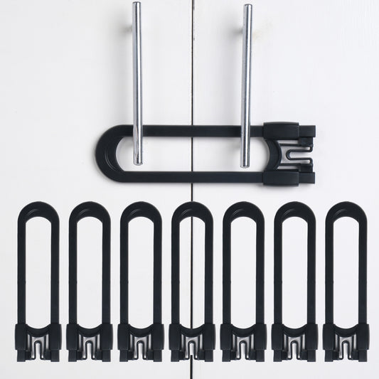 CUTESAFETY Sliding Cabinet Locks Black (8 Pack)