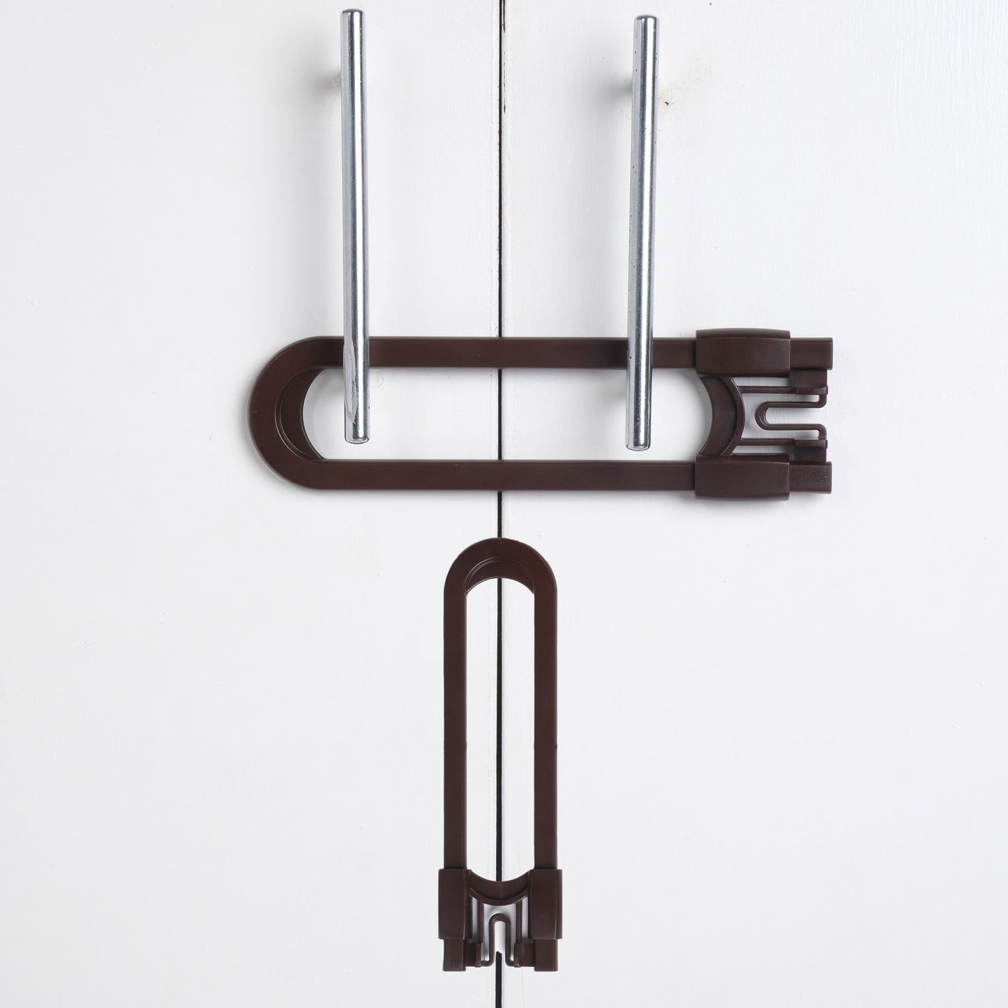 CUTESAFETY Sliding Cabinet Locks Brown (2 Pack)