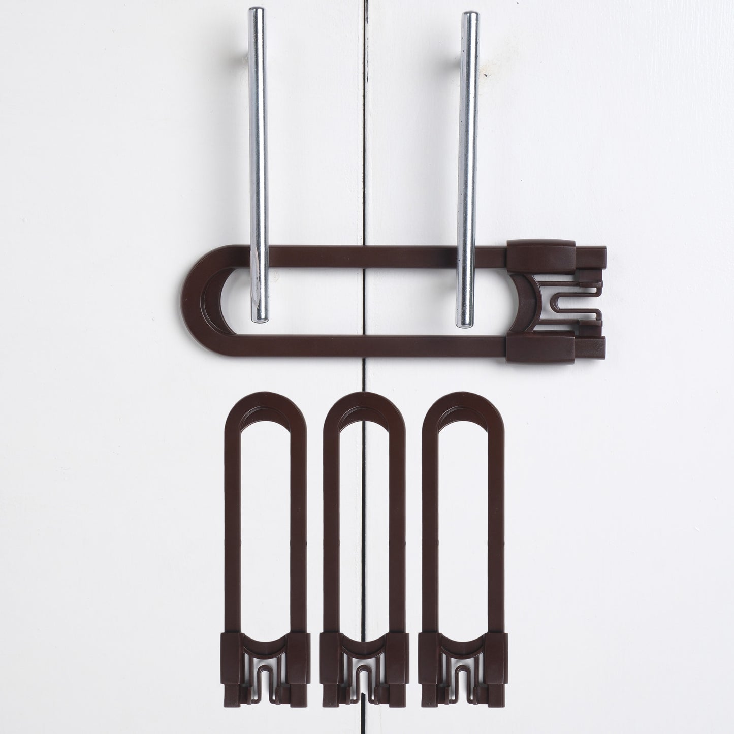 CUTESAFETY Sliding Cabinet Locks Brown (4 Pack)