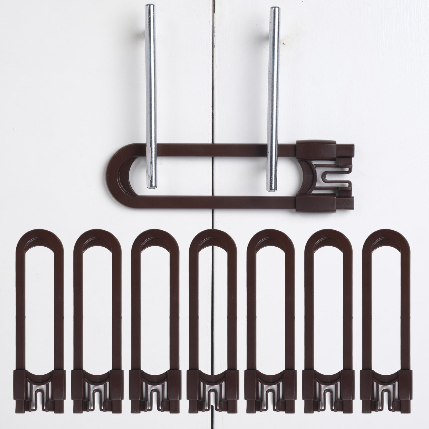 CUTESAFETY Sliding Cabinet Locks Brown (8 Pack)