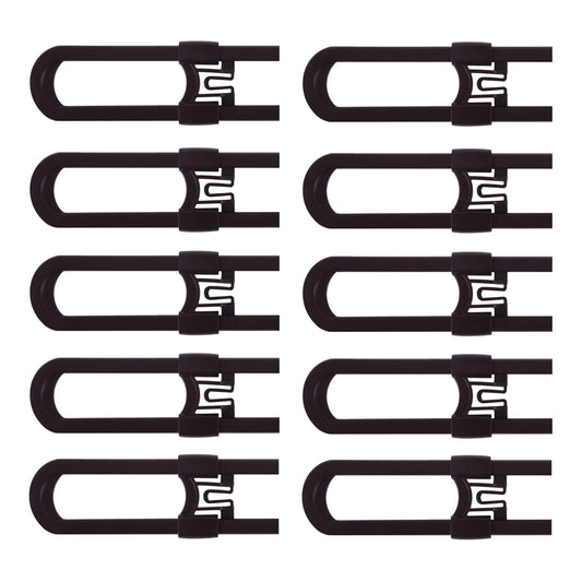 CUTESAFETY Sliding Cabinet Locks Brown (10 Pack)