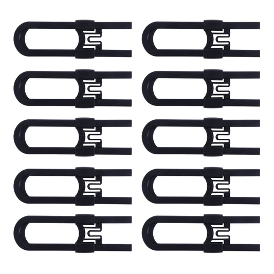 CUTESAFETY Sliding Cabinet Locks Black (10 Pack)